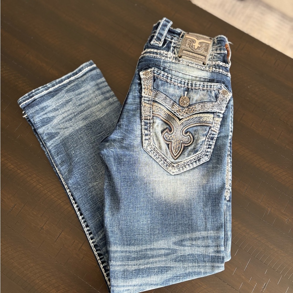 Men’s Rock Revival Blue Jeans